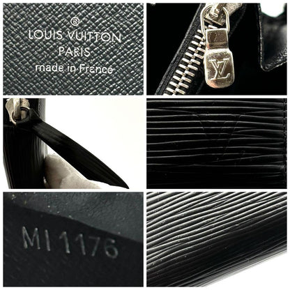 Louis Vuitton Wallet Epi Portefeuille Clemence Noir Black — view 9