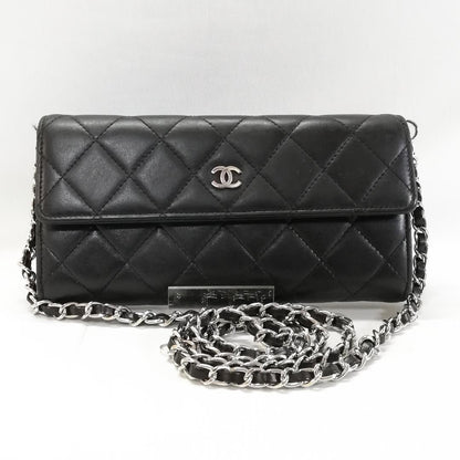 Chanel Quilted Wallet Lambskin Chain Shoulder Bag