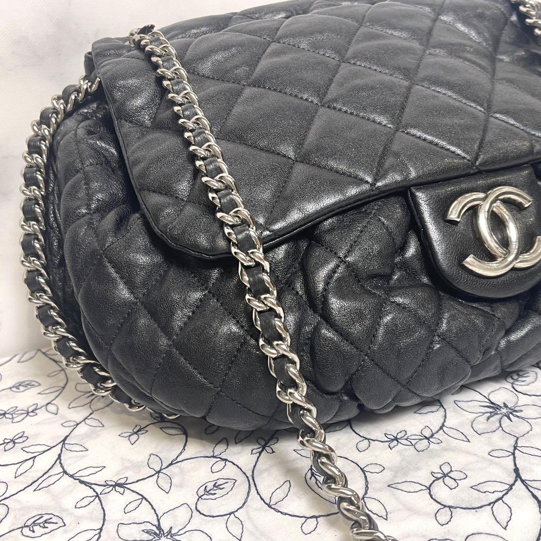 Chanel Chainaround Double Flap Quilted Black — view 3