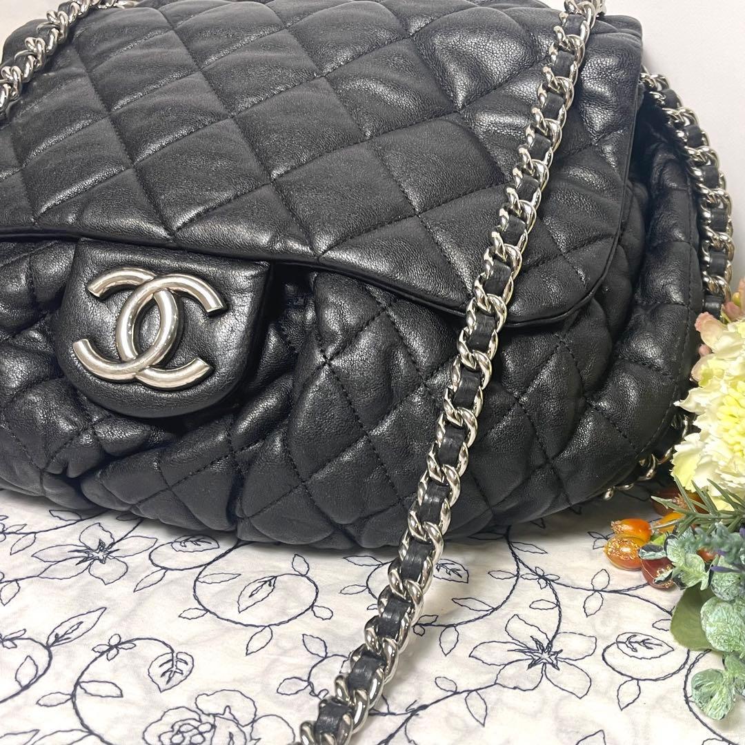 Chanel Chainaround Double Flap Quilted Black — view 4