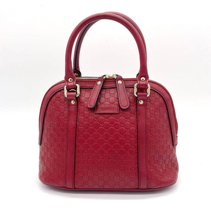 Gucci Handbag Micro Guccissima Leather Red