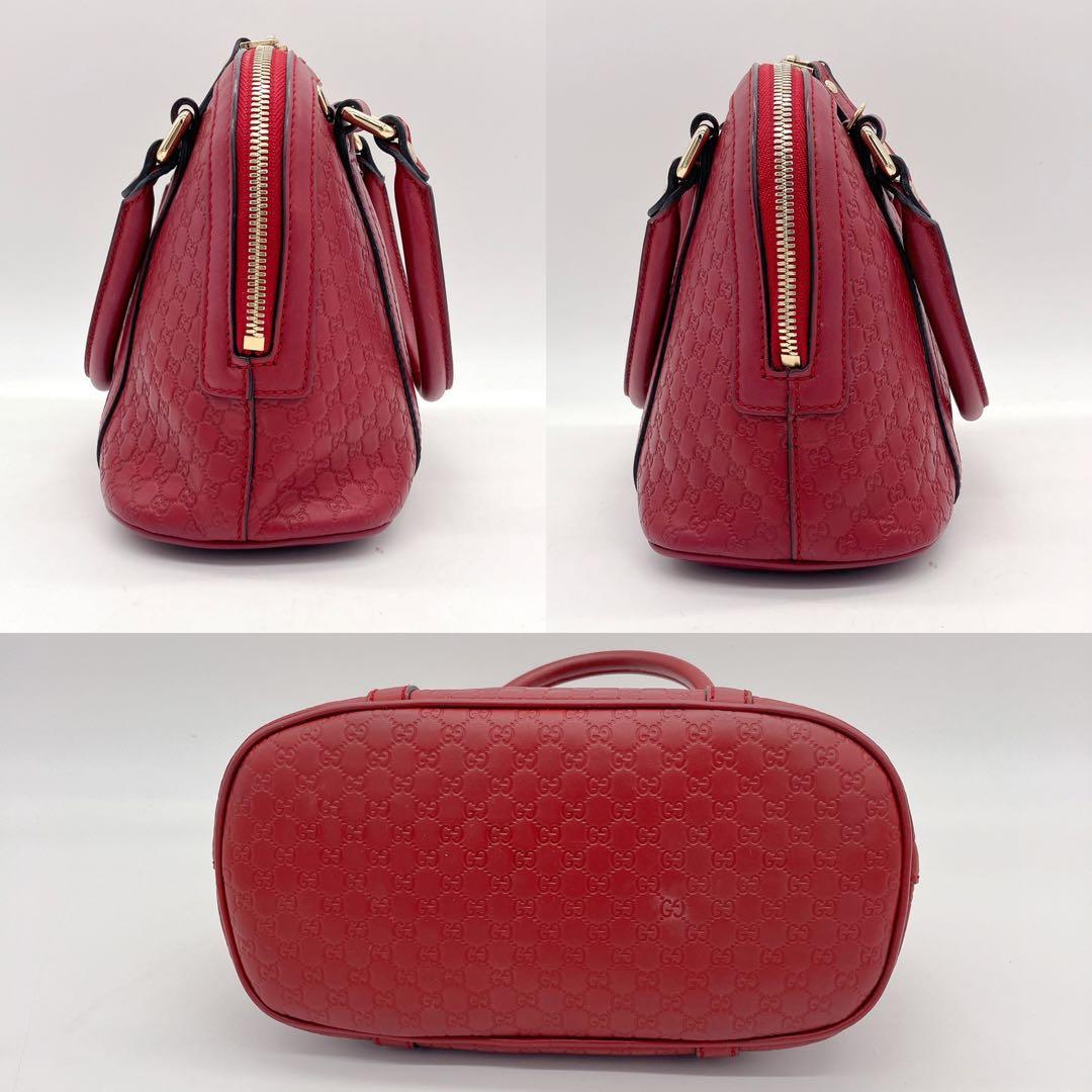 Gucci Handbag Micro Guccissima Leather Red