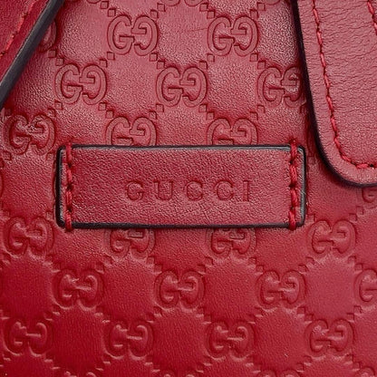 Gucci Handbag Micro Guccissima Leather Red