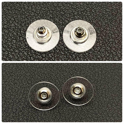 Chanel CC Logo Earrings 00A Rhinestone Icon Silver — view 5