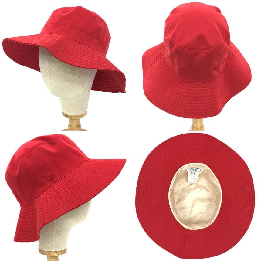 Hermes Hat Size 58 Red Red Aq10027