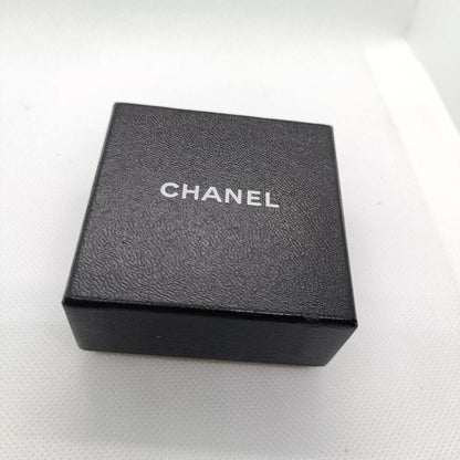 Chanel Earrings With Storage Box Round Earrings Silver