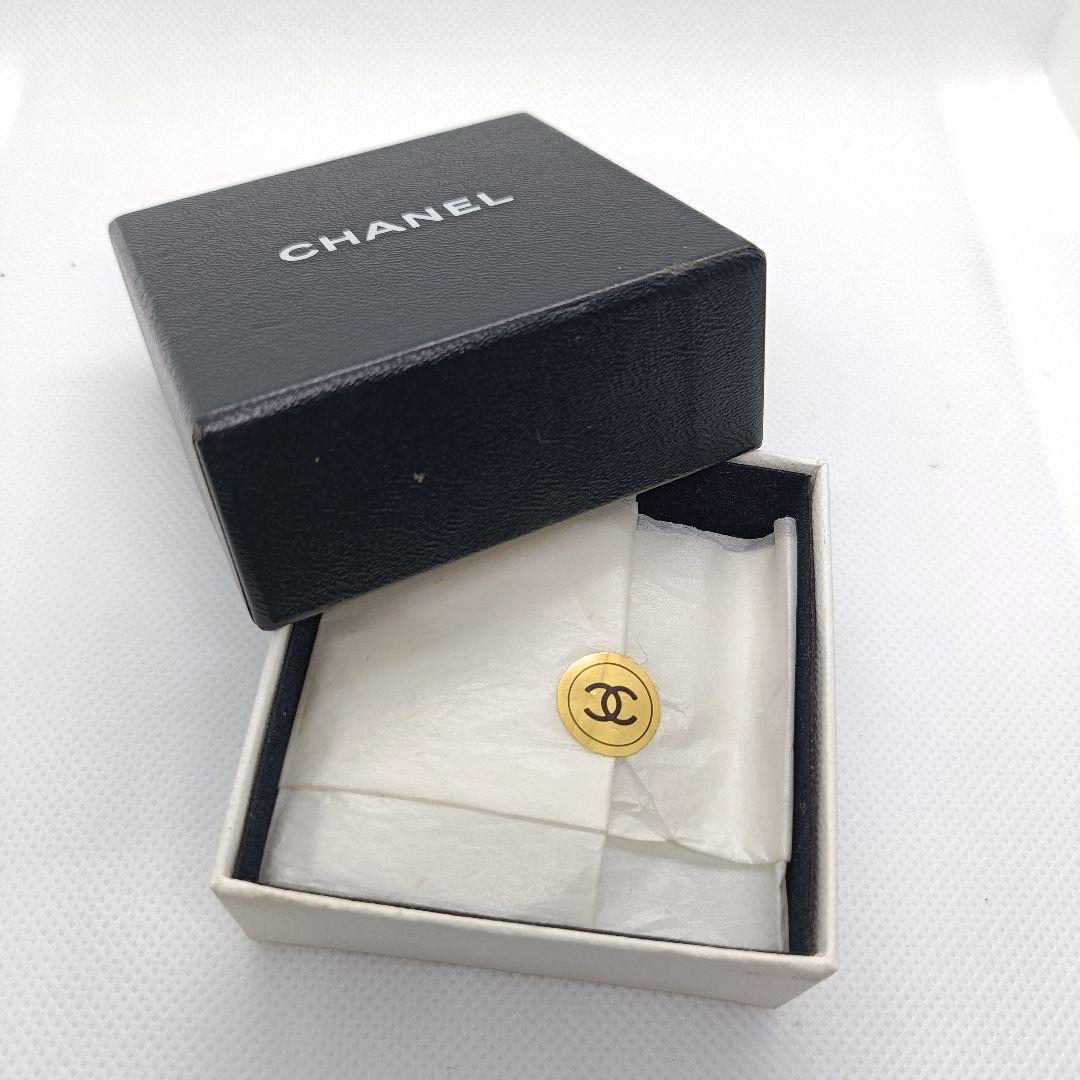Chanel Earrings With Storage Box Round Earrings Silver