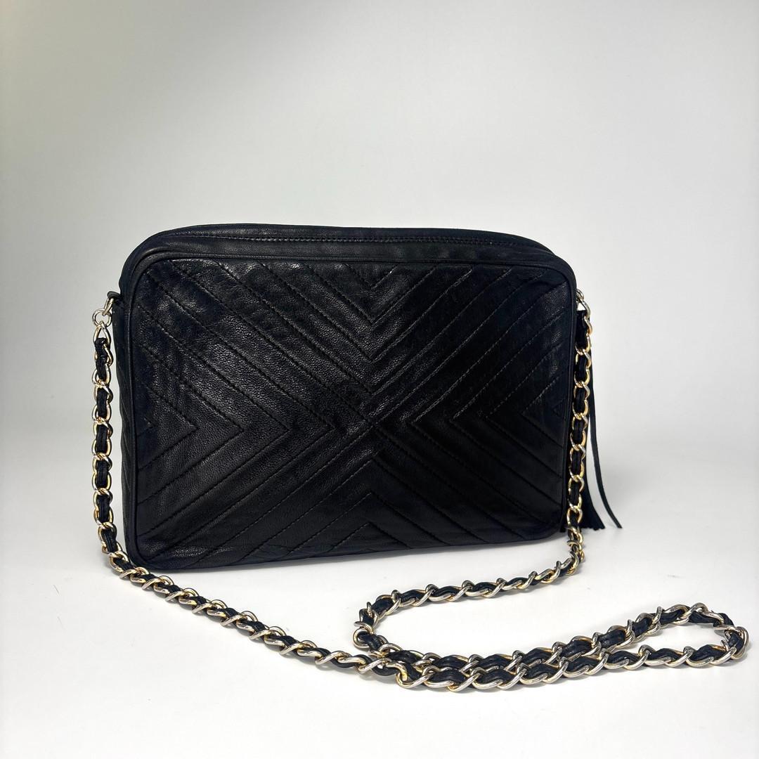Chanel Quilted Shoulder Bag Black — view 5