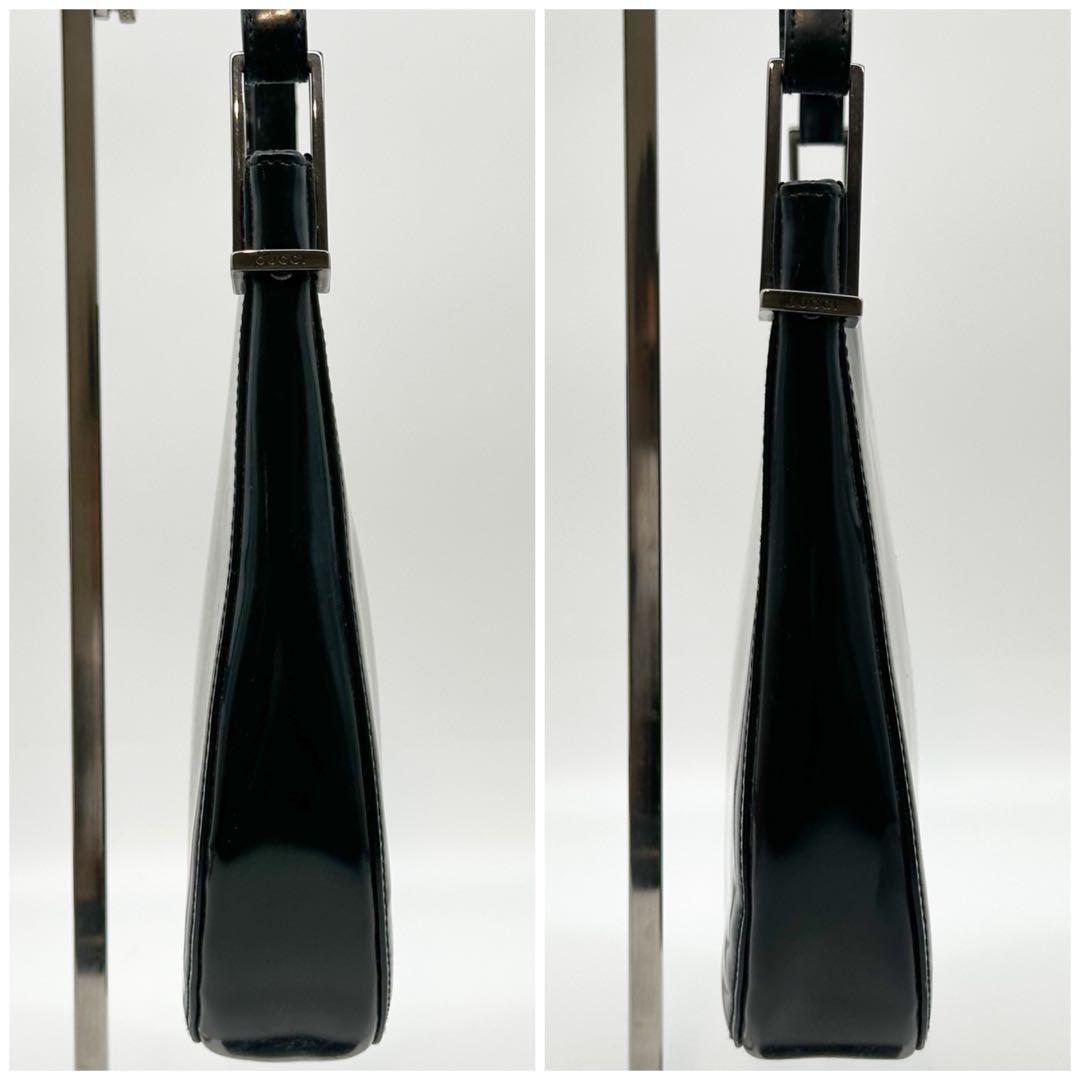 Gucci Era Patent Leather Handbag Black — view 5