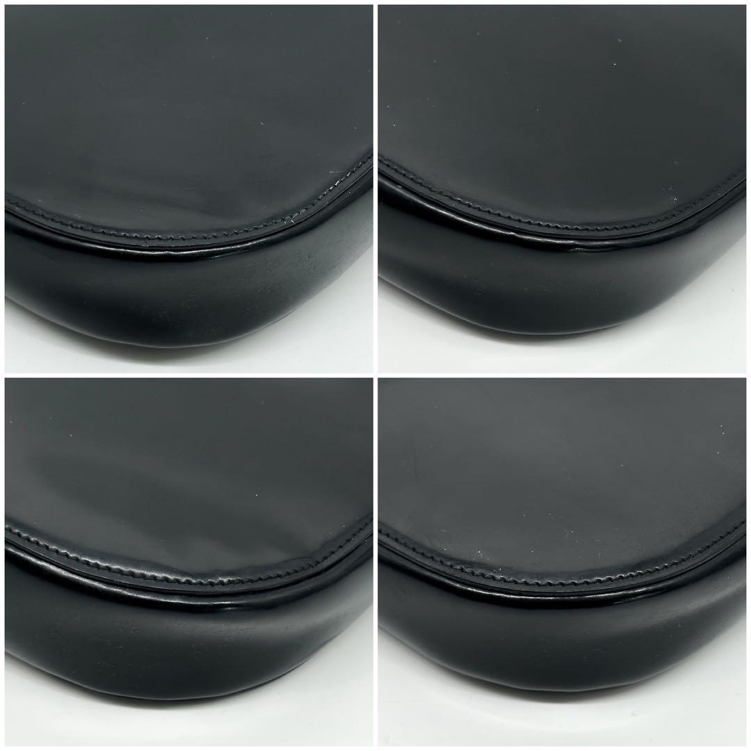 Gucci Era Patent Leather Handbag Black — view 7
