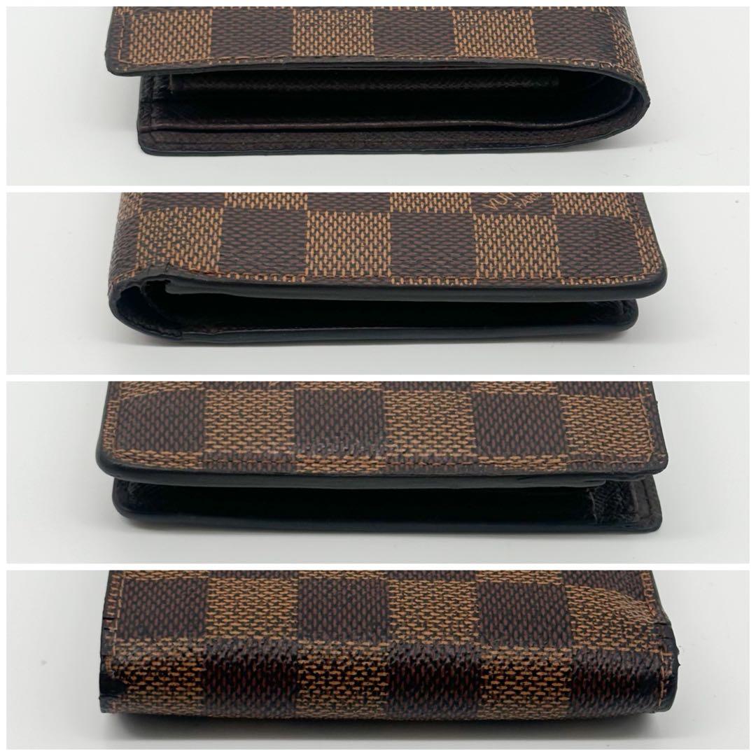 Louis Vuitton Portefeuille Marco Damier Ebene Brown Compact Wallet — view 6