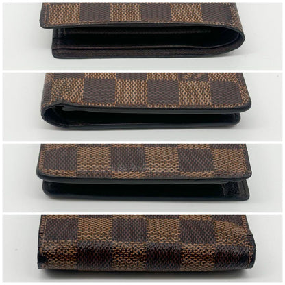 Louis Vuitton Portefeuille Marco Damier Ebene Brown Compact Wallet — view 6