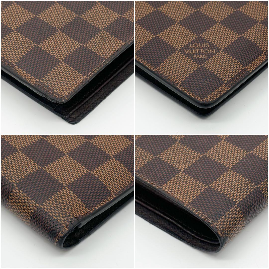 Louis Vuitton Portefeuille Marco Damier Ebene Brown Compact Wallet — view 7