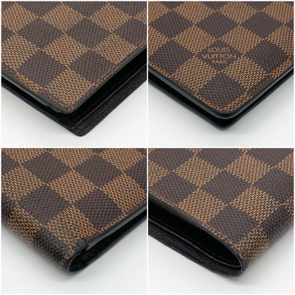 Louis Vuitton Portefeuille Marco Damier Ebene Brown Compact Wallet — view 7