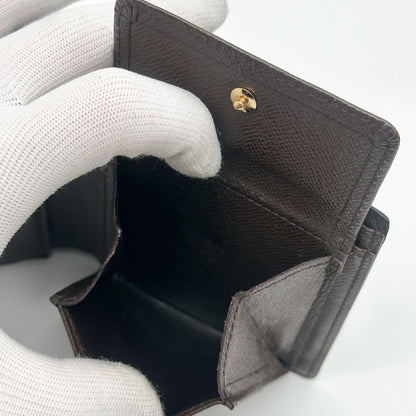 Louis Vuitton Portefeuille Marco Damier Ebene Brown Compact Wallet — view 9