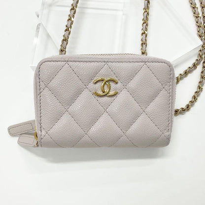 Chanel Caviar Leather CC Logo Mini Quilted Chain — view 2