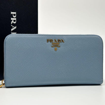 Prada Saffiano Zip Around Round Wallet — view 2