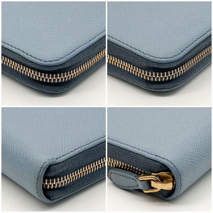 Prada Saffiano Zip Around Round Wallet — view 7