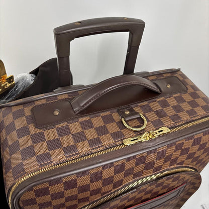 Louis Vuitton Damier Pegase 55 Leather Suitcase Travel Bag — view 8