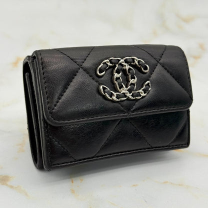 Chanel 19 Lambskin Trifold Wallet — view 3
