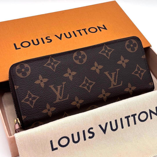 Louis Vuitton Monogram Portefeuille Clemence Rose Ballerine Wallet