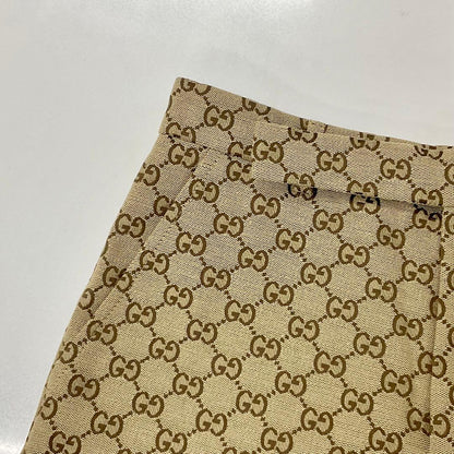 Unused Gucci GG Canvas Shorts Bottoms Beige Brown