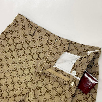 Unused Gucci GG Canvas Shorts Bottoms Beige Brown