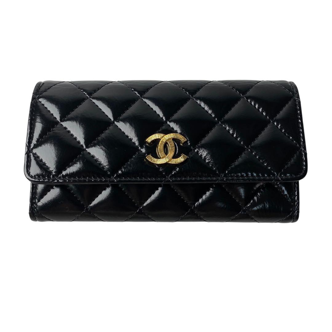 Chanel Chanel Quilted Ap4261 Long Wallet Coco Mark