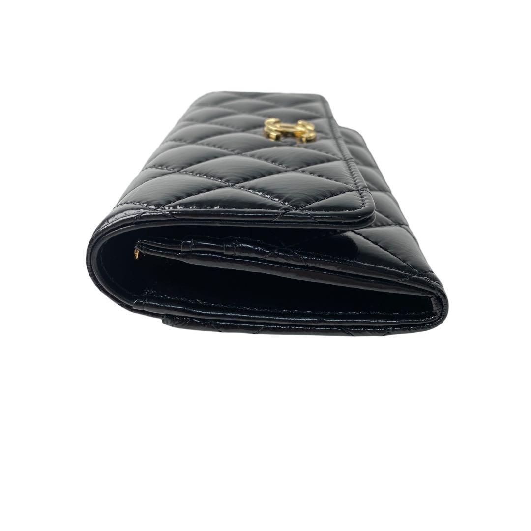 Chanel Chanel Quilted Ap4261 Long Wallet Coco Mark
