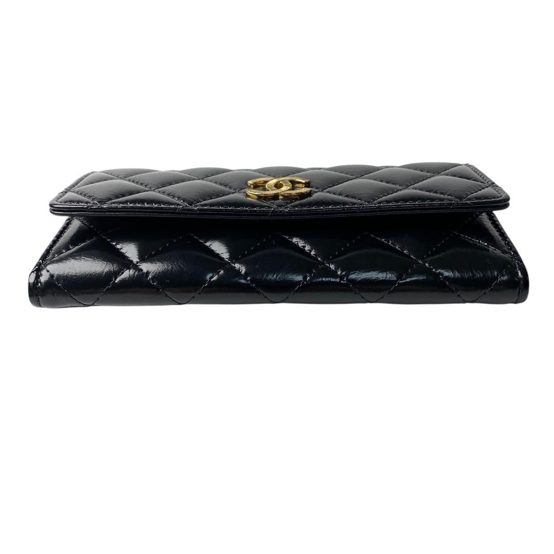 Chanel Chanel Quilted Ap4261 Long Wallet Coco Mark