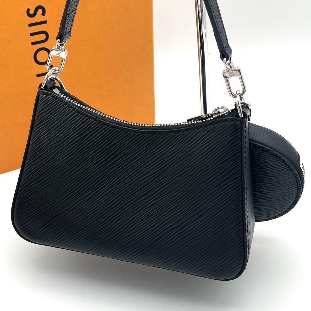 Louis Vuitton Epi Marais Lini Shoulder Bag Pouch Black — view 2