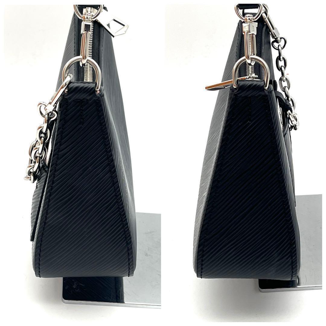 Louis Vuitton Epi Marais Lini Shoulder Bag Pouch Black — view 5