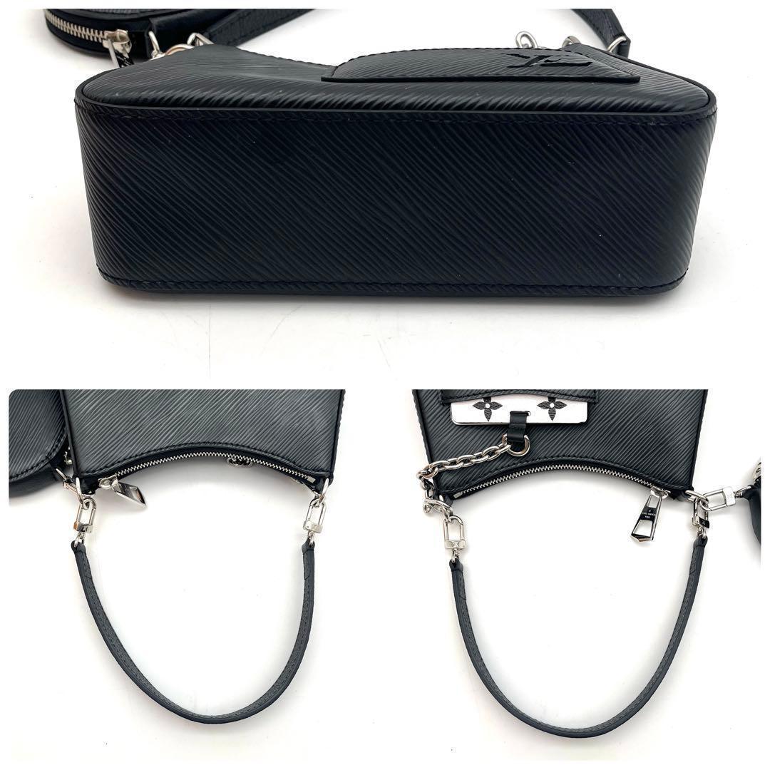 Louis Vuitton Epi Marais Lini Shoulder Bag Pouch Black — view 6
