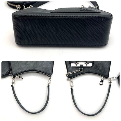 Louis Vuitton Epi Marais Lini Shoulder Bag Pouch Black — view 6