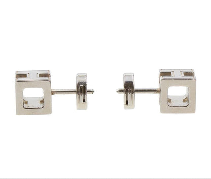 Hermes Cage d'H Cube Logo Earrings — view 5