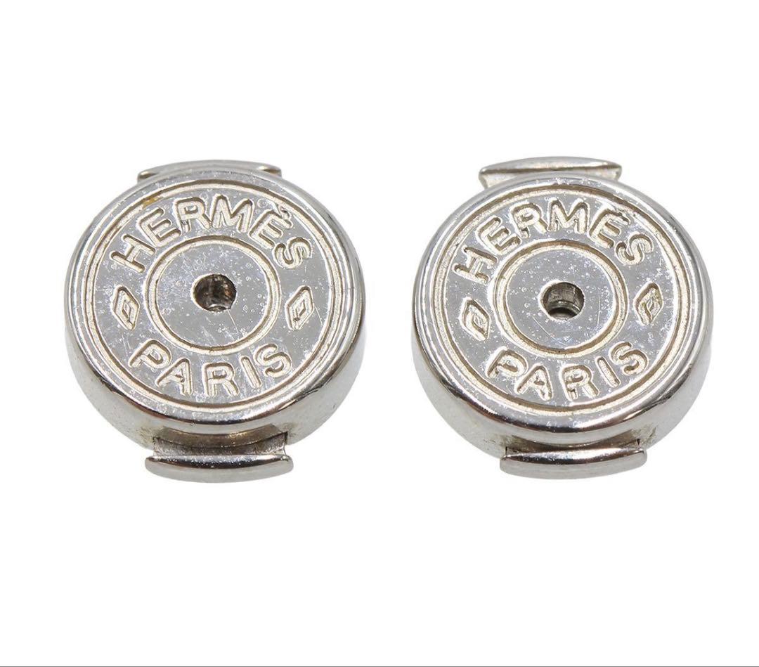 Hermes Cage d'H Cube Logo Earrings — view 6