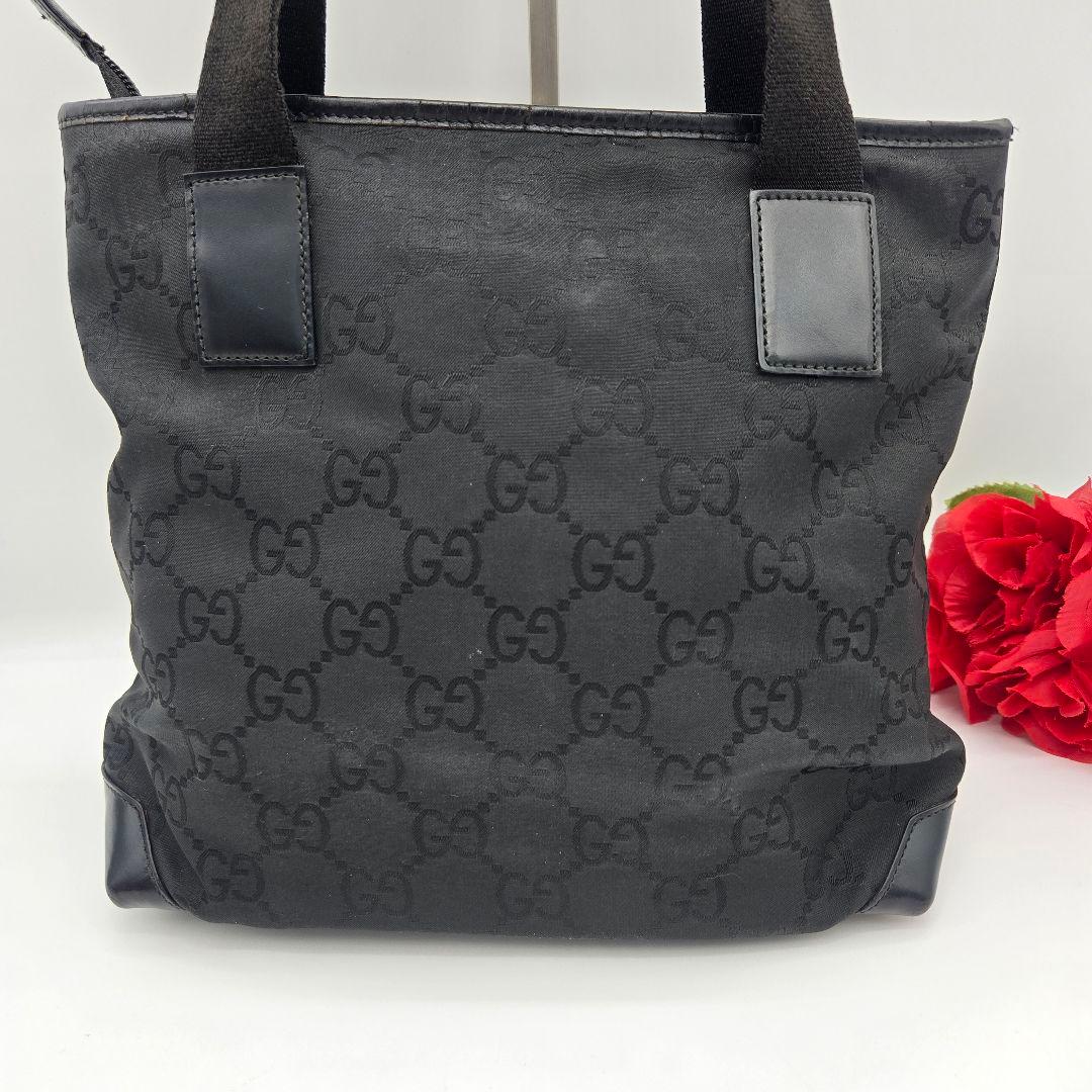 Gucci Tote Shoulder GG Nylon Black — view 3