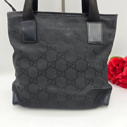 Gucci Tote Shoulder GG Nylon Black — view 3