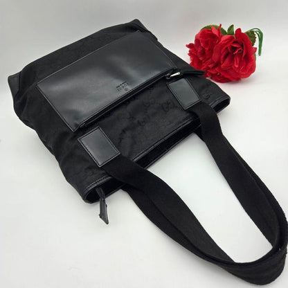 Gucci Tote Shoulder GG Nylon Black — view 6