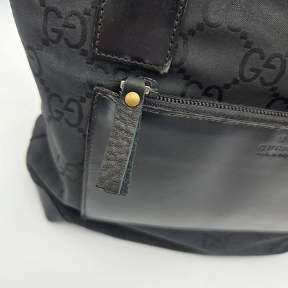 Gucci Tote Shoulder GG Nylon Black — view 8