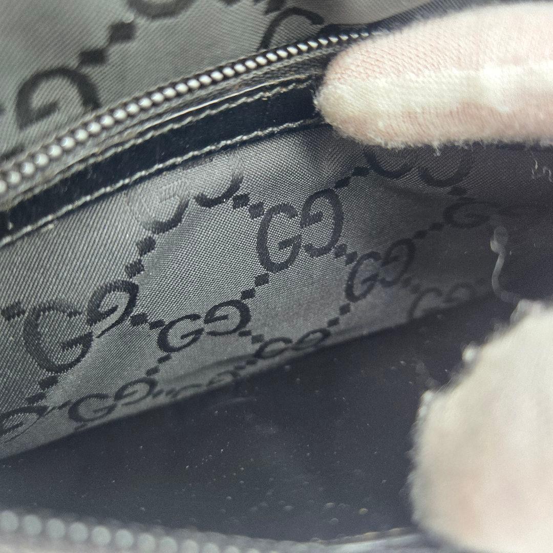 Gucci Tote Shoulder GG Nylon Black — view 9