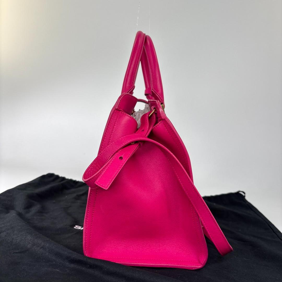Saint Laurent Paris Cabas Handbag Shopping Pink — view 4