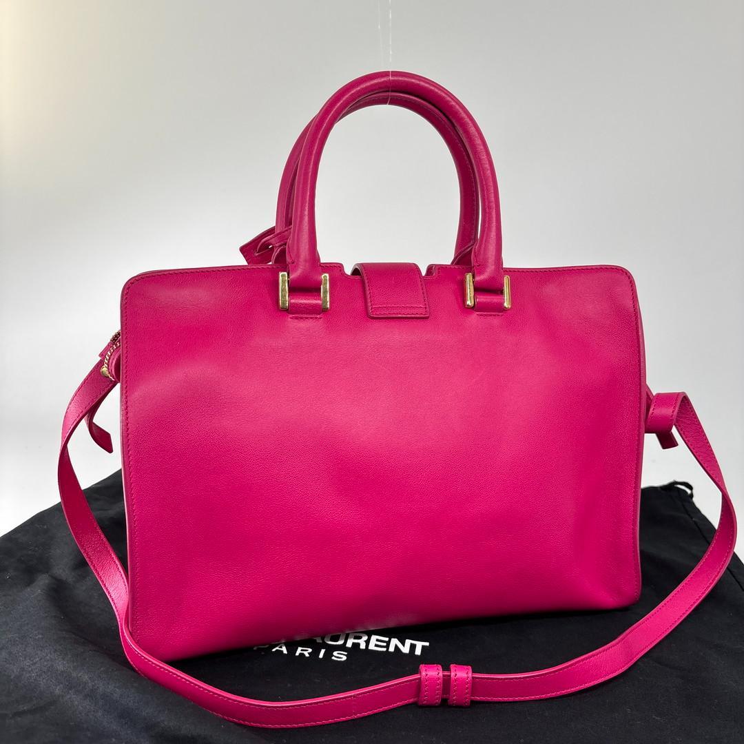 Saint Laurent Paris Cabas Handbag Shopping Pink — view 5