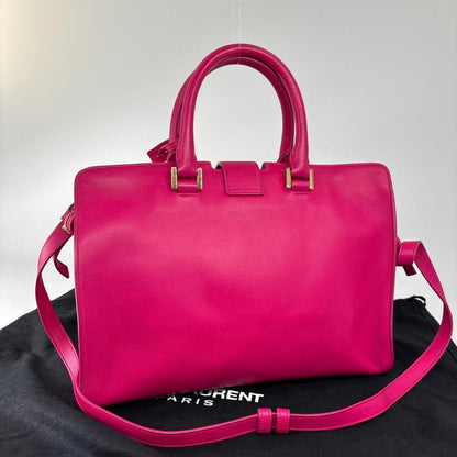 Saint Laurent Paris Cabas Handbag Shopping Pink — view 5