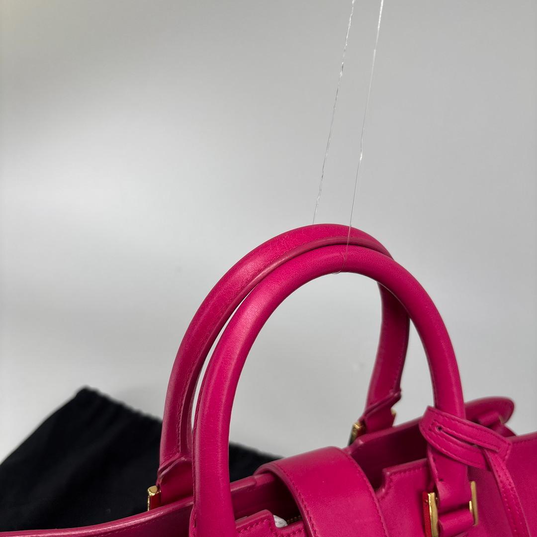 Saint Laurent Paris Cabas Handbag Shopping Pink — view 6