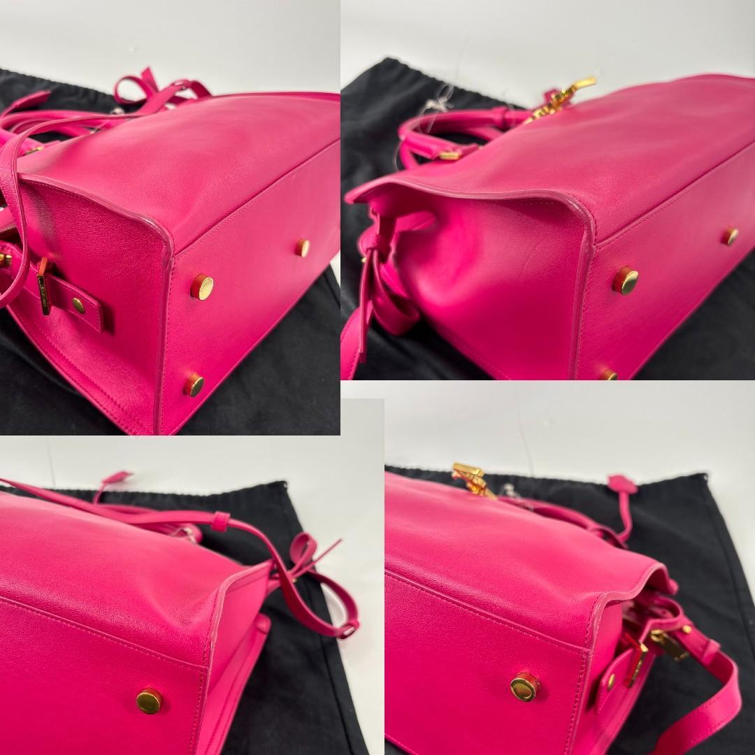 Saint Laurent Paris Cabas Handbag Shopping Pink — view 8