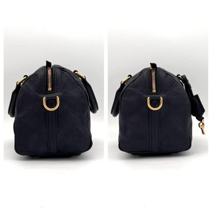 Louis Vuitton Monogram Empreinte Speedy Bandouliere 25 Navy Handbag — view 6