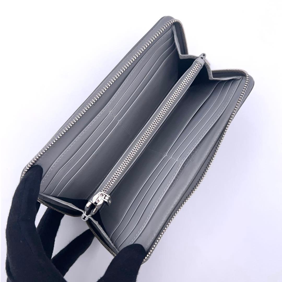 Dior CD Diamond Wallet Zip Around Gray — view 3