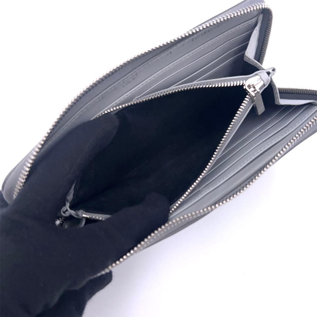 Dior CD Diamond Wallet Zip Around Gray — view 5