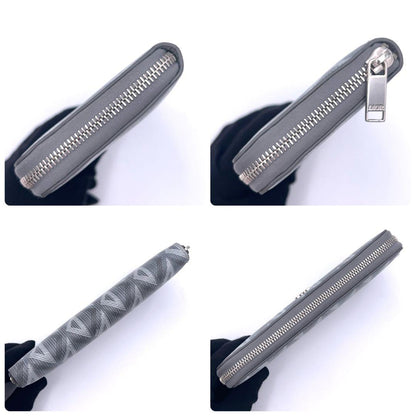 Dior CD Diamond Wallet Zip Around Gray — view 6